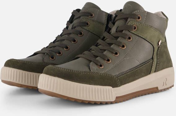 Rieker Veterboots groen Synthetisch