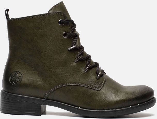 Rieker Veterboots groen Synthetisch 178226