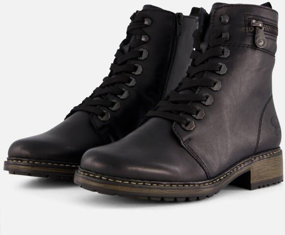 Rieker Waterdichte sneakers met ritssluiting en uitneembaar voetbed Black Dames - Foto 6