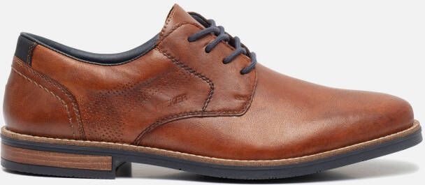 Rieker Stijlvolle Leren Zakelijke Schoenen Brown Heren