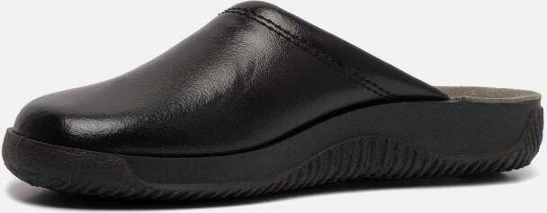 Rohde Pantoffels zwart Leer 370410