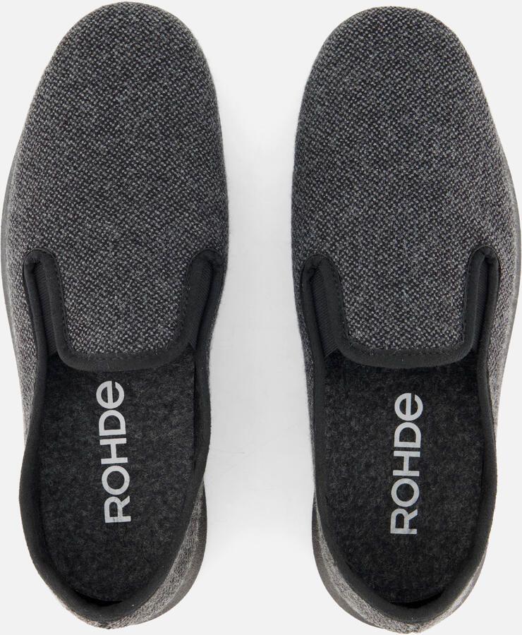 Rohde 6985 82 Fermo Antracite Loden-sloffen-pantoffels - Foto 4