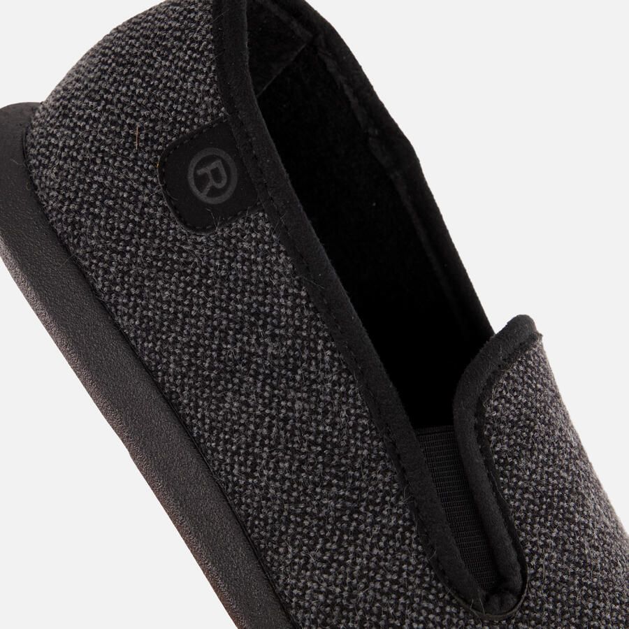 Rohde 6985 82 Fermo Antracite Loden-sloffen-pantoffels