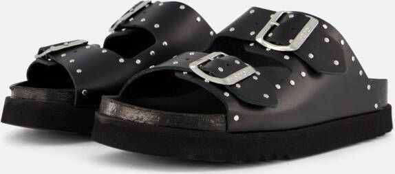 Scholl Beatriz Slippers zwart Leer