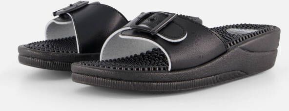 Scholl New Massage Slippers zwart Synthetisch