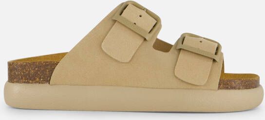 Scholl Noelle Chunky Sandalen beige Suede