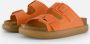 Scholl Noelle Chunky Sandalen oranje Suede Dames - Thumbnail 1