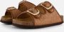 Scholl Noelle Raffia Slippers cognac Textiel Dames - Thumbnail 1
