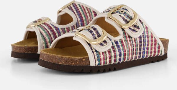 Scholl Noelle Raffia Slippers bruin Synthetisch