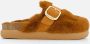 Scholl Pantoffels cognac Imitatiebont Dames - Thumbnail 1