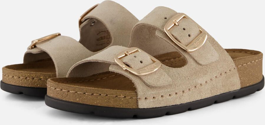 Scholl Bora 2 Buckles beige Suède