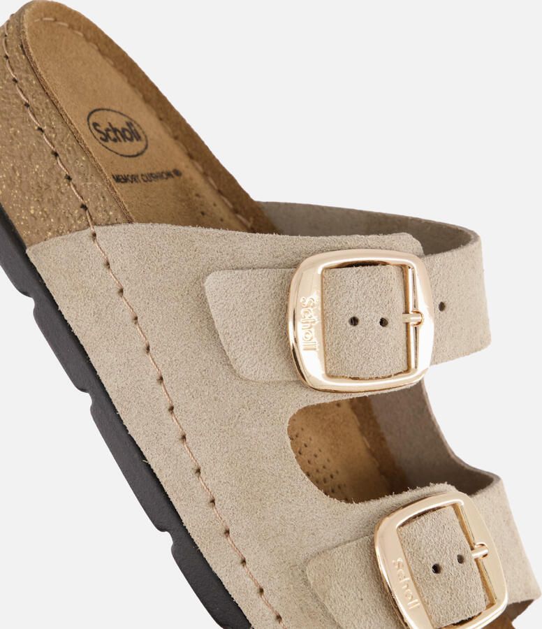 Scholl Bora 2 Buckles beige Suède - Foto 3