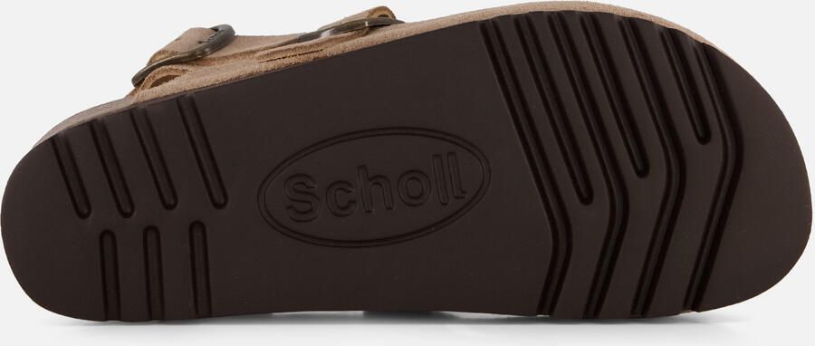 Scholl Dames Slippers Fae Backstrap Dark Beige - Foto 7