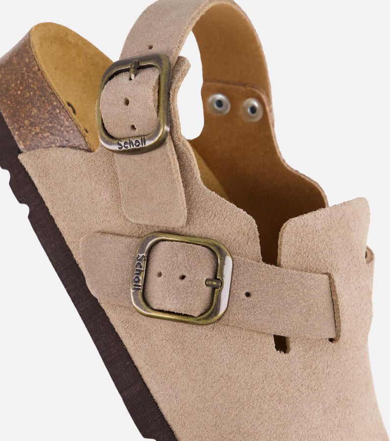 Scholl Dames Slippers Fae Backstrap Dark Beige - Foto 3