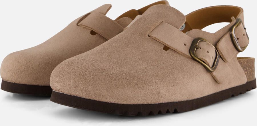 Scholl Dames Slippers Fae Backstrap Dark Beige - Foto 7