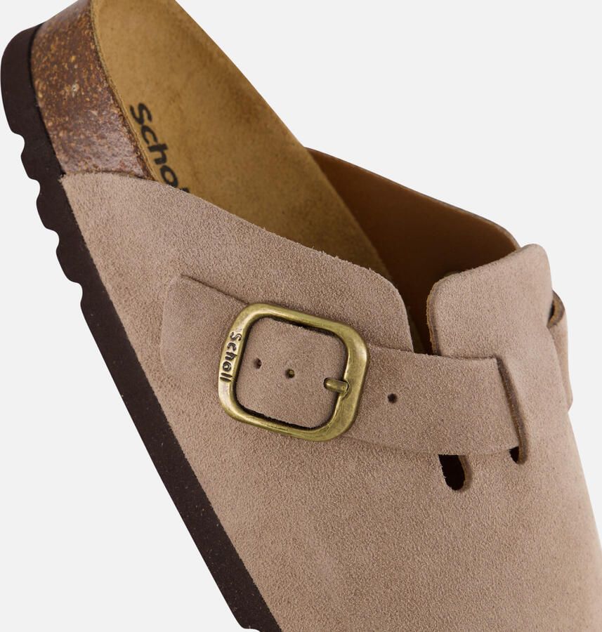 Scholl Fae Clog Slippers beige Suede Dames - Foto 3