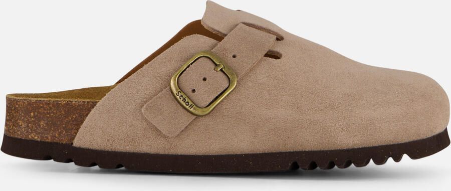 Scholl Fae Clog Slippers beige Suede Dames - Foto 5