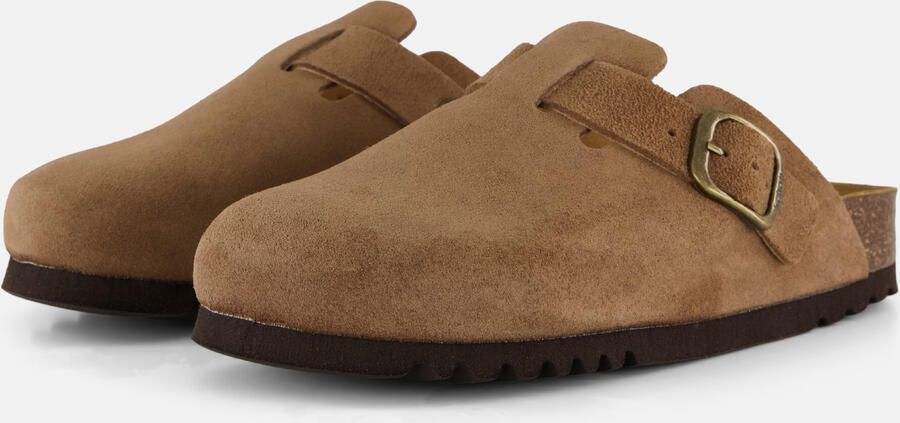Scholl Suède Gesloten Neus Klomp met Verstelbare Gesp - Foto 2