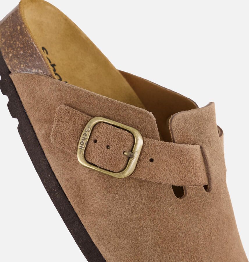 Scholl Suède Gesloten Neus Klomp met Verstelbare Gesp - Foto 3