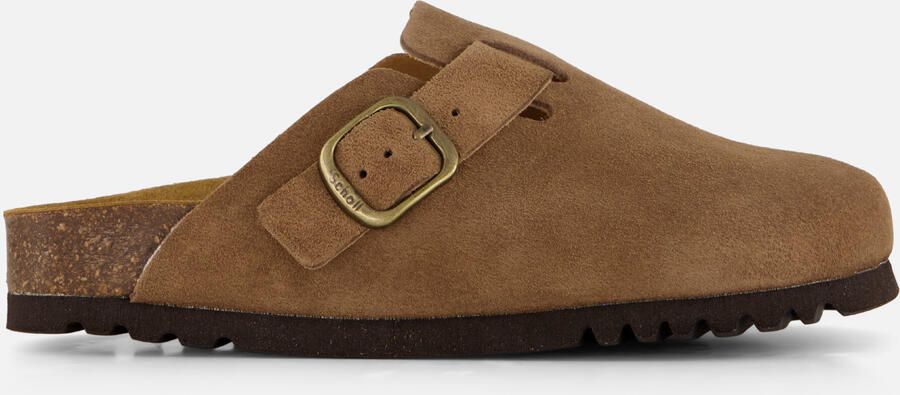 Scholl Suède Gesloten Neus Klomp met Verstelbare Gesp - Foto 5