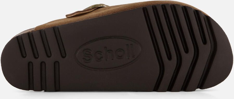 Scholl Suède Gesloten Neus Klomp met Verstelbare Gesp - Foto 8
