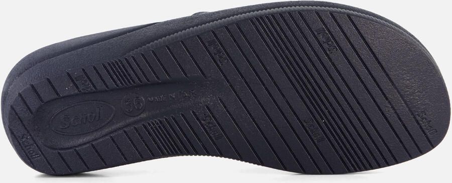 Scholl NEW MASSAGE PVC Womens Navy Blue FALSO Mules Navy Blue - Foto 3