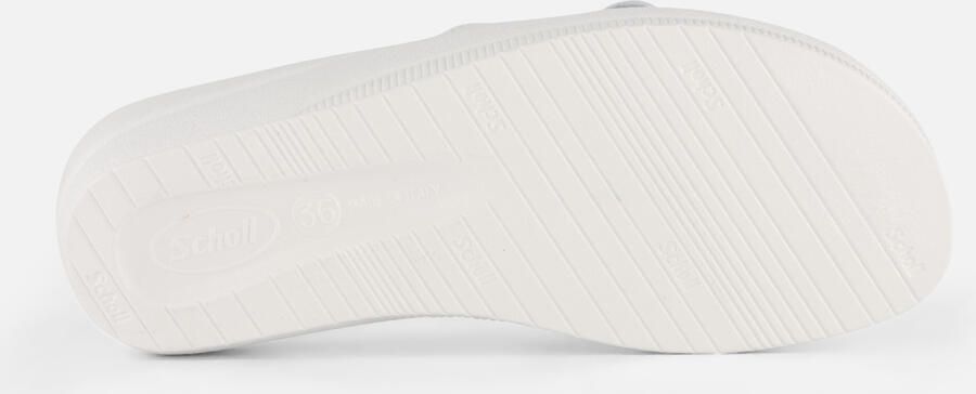 Scholl NEW MASSAGE PVC Womens White FALSO Mules White - Foto 7