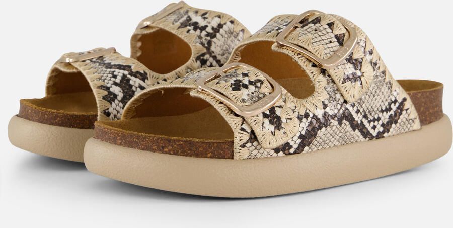 Scholl Sandalen Noelle Chunky Synthetisch Leer Vrouwen Python - Foto 4