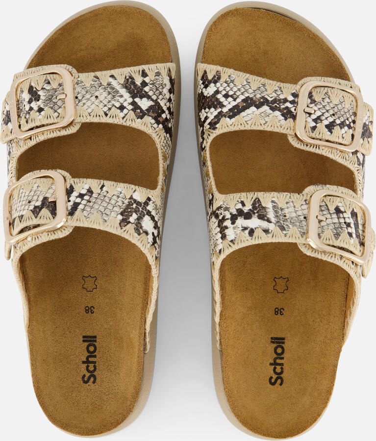 Scholl Sandalen Noelle Chunky Synthetisch Leer Vrouwen Python - Foto 3