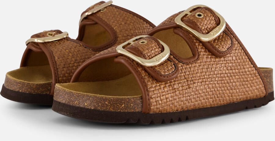 Scholl Sandalen Noelle Raffia Textiel Vrouwen Cognac - Foto 4