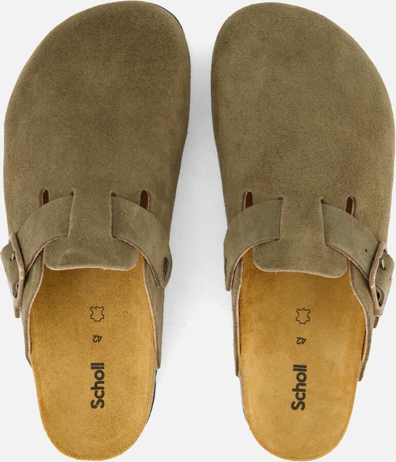Scholl Olivier Muiltjes groen Suede - Foto 3