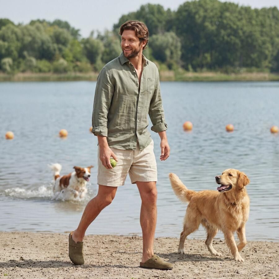 Scholl Olivier Muiltjes groen Suede - Foto 2