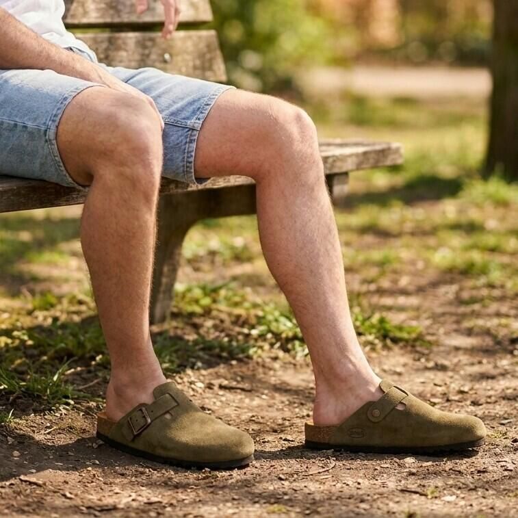 Scholl Olivier Muiltjes groen Suede - Foto 3