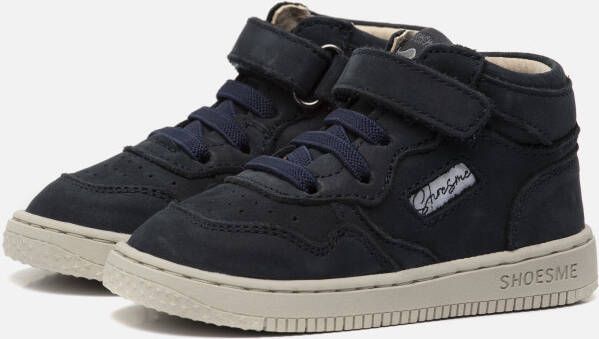 Shoesme Baby Babysneakers Jongens Dark Blue Leer