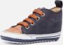 Shoesme BP21W031 A leren babyschoenen blauw cognac - Thumbnail 2