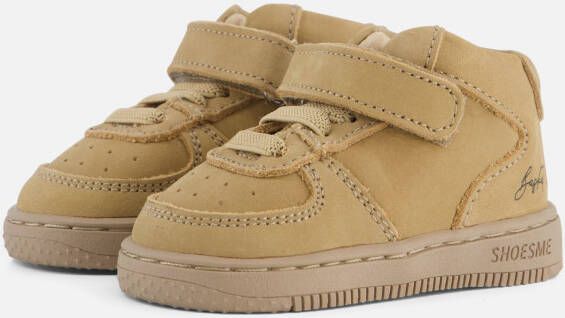 Shoesme Babyschoenen Veterboots beige Leer
