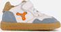 Shoesme Baby Babysneakers Jongens White Light Blue Leer - Thumbnail 2