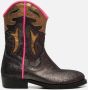 Shoesme WT20W115 Black Metallic Boots western-boots - Thumbnail 2