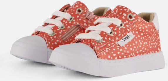 Shoesme Sneakers Meisjes Peach Dots Leer
