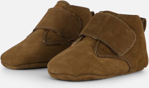 Shoesme Baby Babyslofjes Jongens olive green Leer