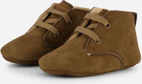 Shoesme Baby Babyslofjes Jongens olive green Leer