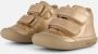 Shoesme leren lopen schoenen met velcro goud - Thumbnail 1