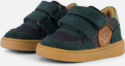 Shoesme Baby Klittenbandschoenen Jongens Dark Blue Green Leer