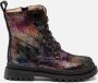 Shoesme zwarte bikerboots met allover multicolor print - Thumbnail 3