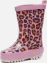 Shoesme regenlaarzen met panterprint roze Rubber Panterprint 21 - Thumbnail 3