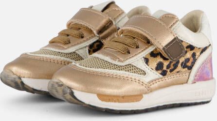 Shoesme Run Flex Sneakers brons Leer