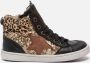 Shoesme UR21W052 A Black Gold Sneakers hoge sneakers - Thumbnail 2
