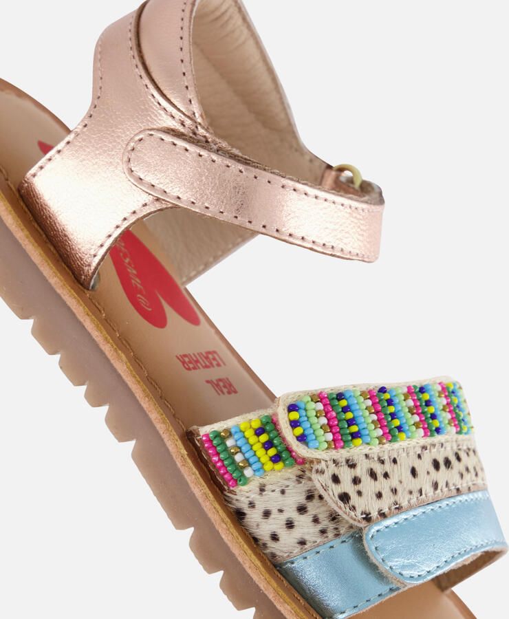 Shoesme leren sandalen rosé blauw Meisjes Leer Meerkleurig - Foto 8