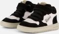 Shoesme leren sneakers zwart wit Jongens Leer Meerkleurig 19 - Zwart