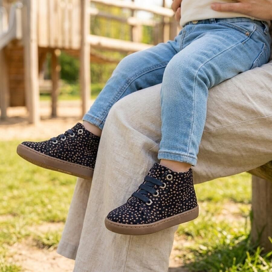 Shoesme Baby | Enkelboots | | Black Brown Dots | Leer - Foto 2